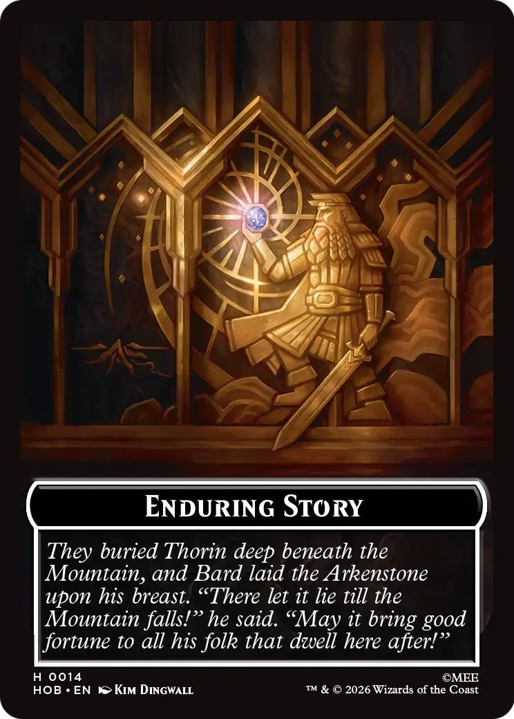 2026 Magic: The Gathering The Hobbit Tokens Enduring Story #14 trading card