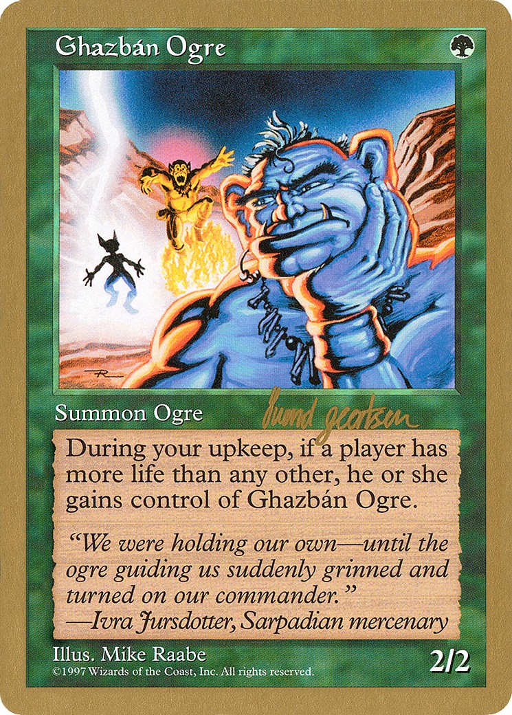 1997 Magic: The Gathering World Championship Decks 1997 Magic: The Gathering World Championship Decks #sg298 trading card