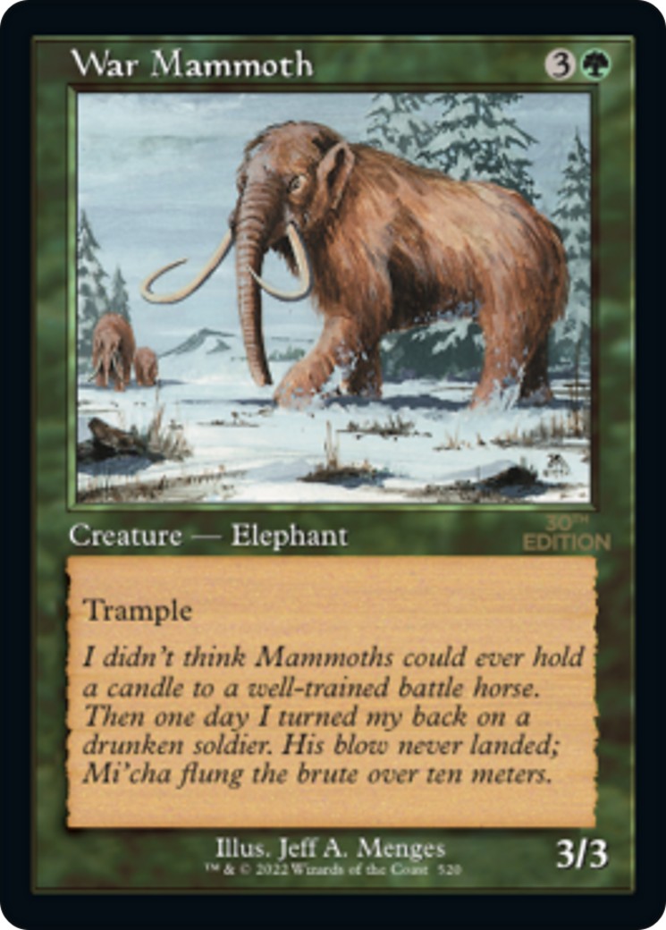 2022 Magic: The Gathering 30th Anniversary Edition 2022 Magic: The Gathering 30th Anniversary Edition #520 trading card