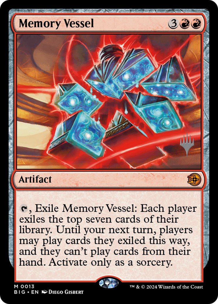 2026 Magic: The Gathering The Big Score Promos Memory Vessel #13p trading card