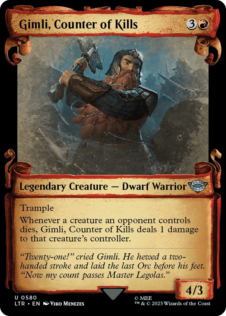 Gimli, Counter of Kills - Image 1