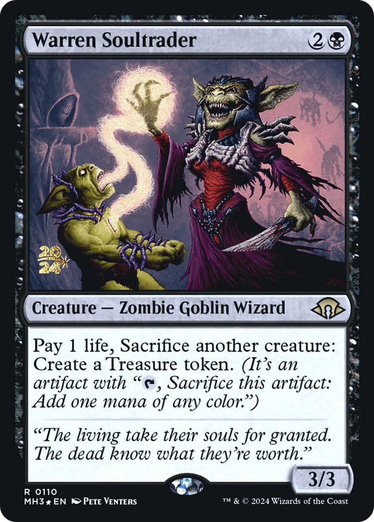 2024 Magic: The Gathering Modern Horizons 3 Promos Warren Soultrader #110s trading card