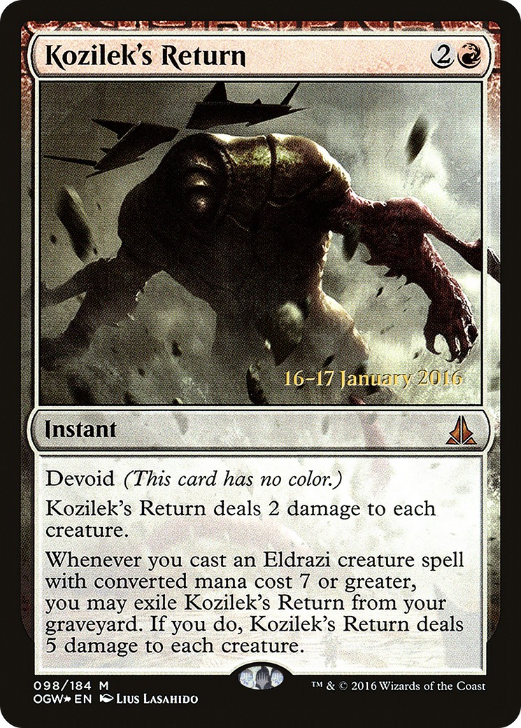 2016 Magic: The Gathering Oath of the Gatewatch Promos 2016 Magic: The Gathering Oath of the Gatewatch Promos #98s trading ca