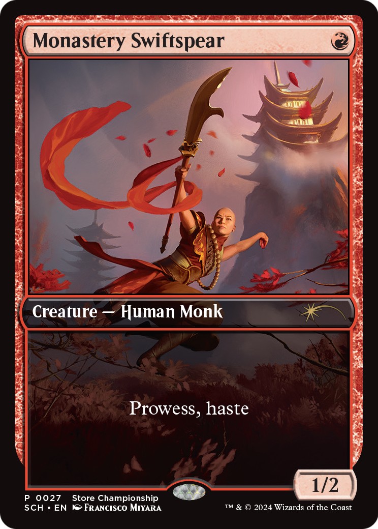 2024 Magic: The Gathering Store Championships Monastery Swiftspear #27 trading card