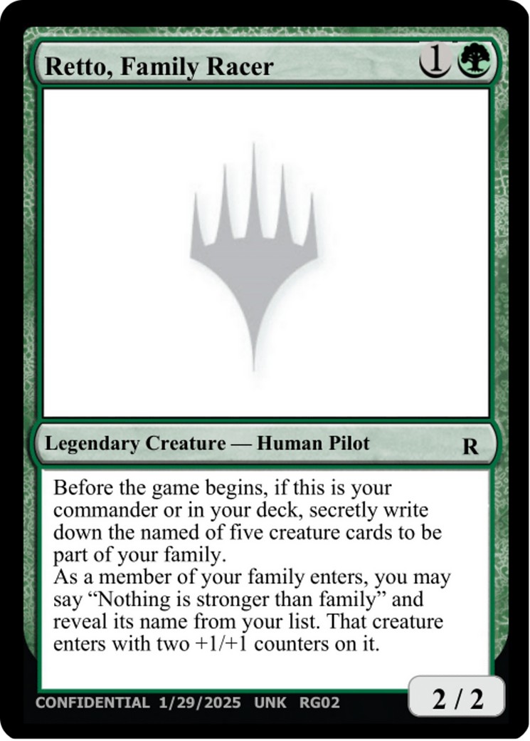 Retto, Family Racer - Image 1
