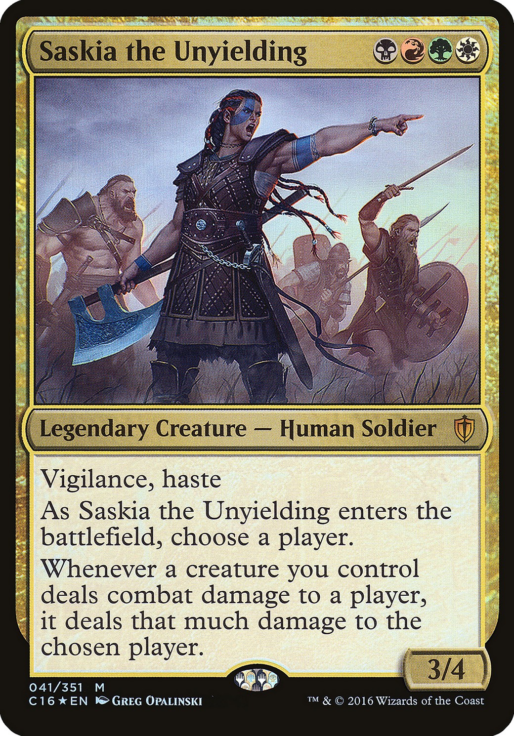2016 Magic: The Gathering Commander 2016 Oversized 2016 Magic: The Gathering Commander 2016 Oversized #41 trading card