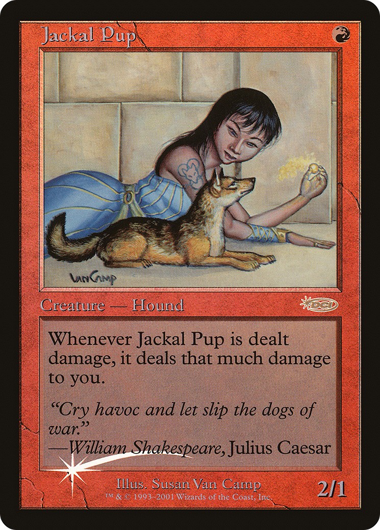 2001 Magic: The Gathering Friday Night Magic Jackal Pup #8 trading card