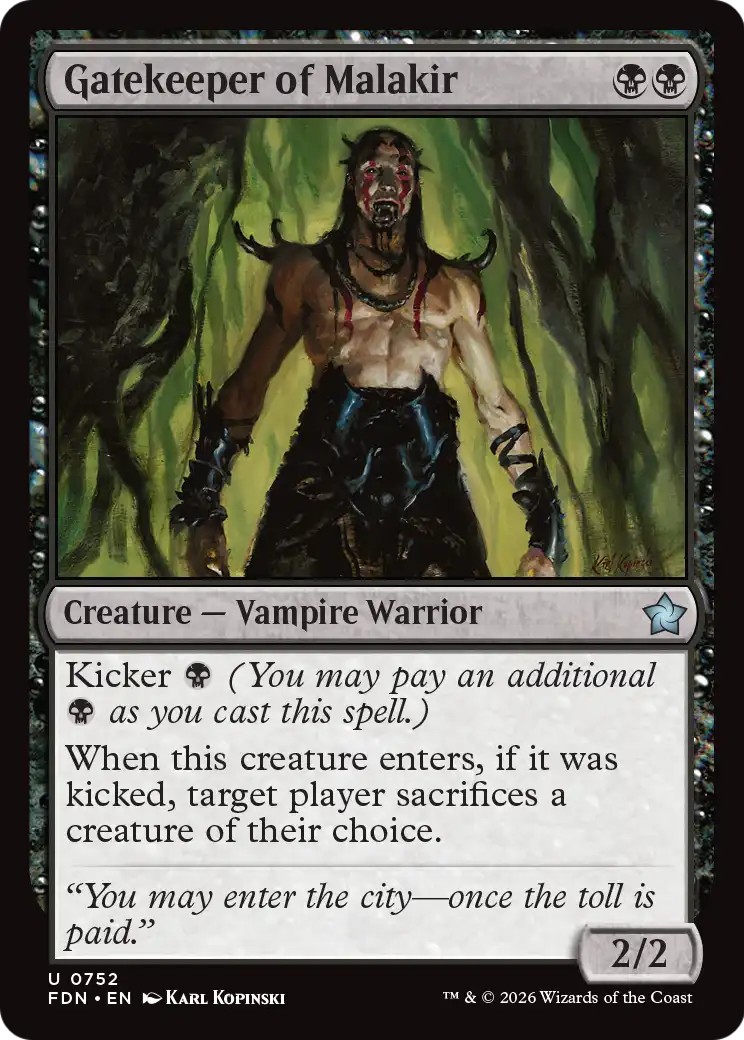 2026 Magic: The Gathering Foundations 2026 Magic: The Gathering Foundations #752 trading card