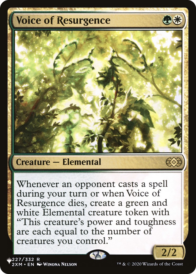 2026 Magic: The Gathering The List Voice of Resurgence #2XM-227 trading card