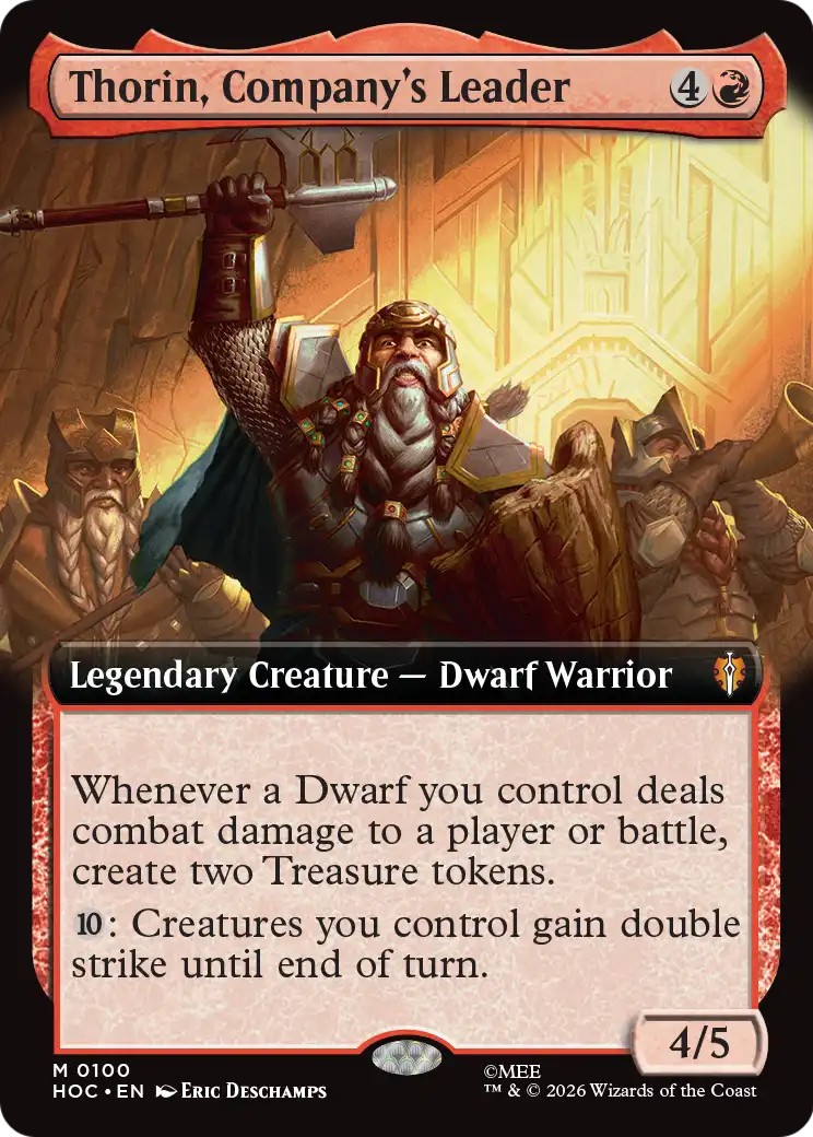2026 Magic: The Gathering The Hobbit Eternal Thorin, Company's Leader #100 trading card