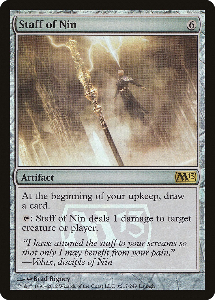 2012 Magic: The Gathering Magic 2013 Promos Staff of Nin #217★ trading card