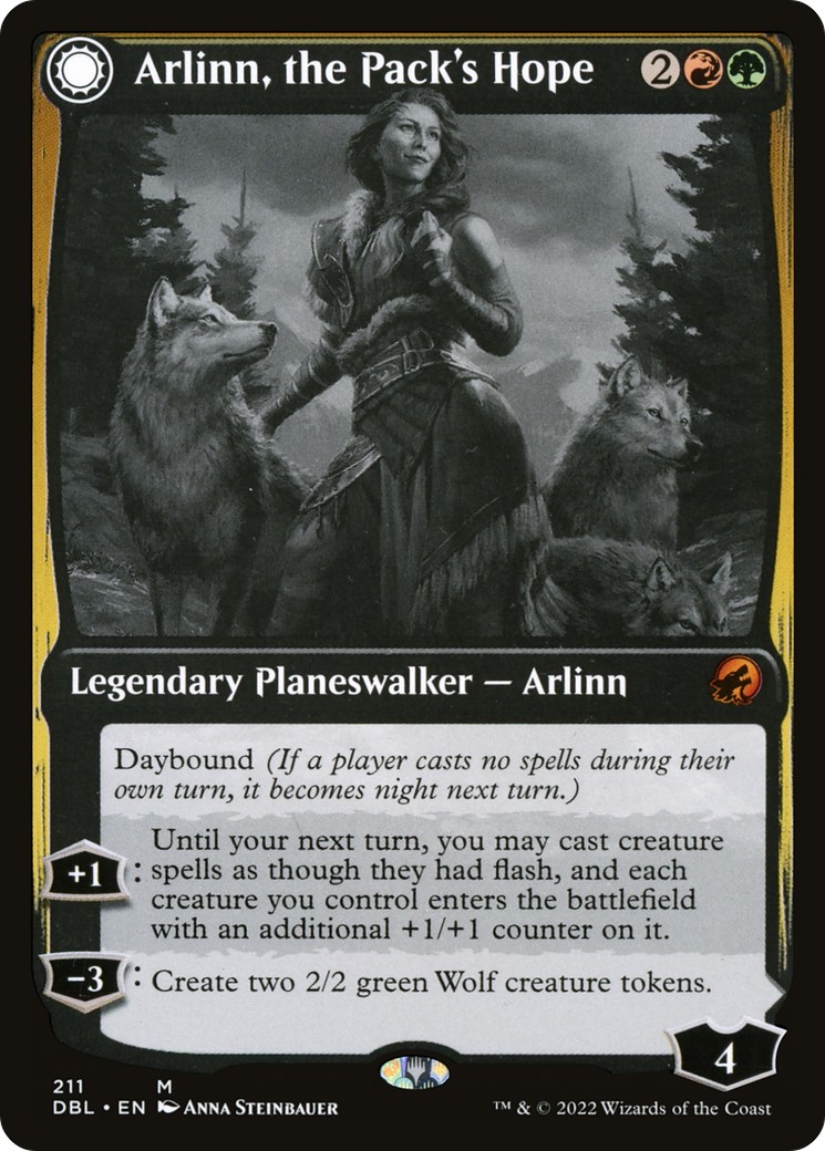 Arlinn, the Pack's Hope // Arlinn, the Moon's Fury - Image 1