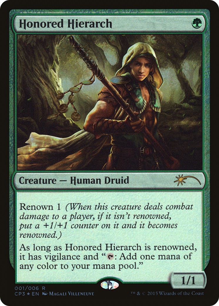 2015 Magic: The Gathering Magic Origins Clash Pack Honored Hierarch #1 trading card