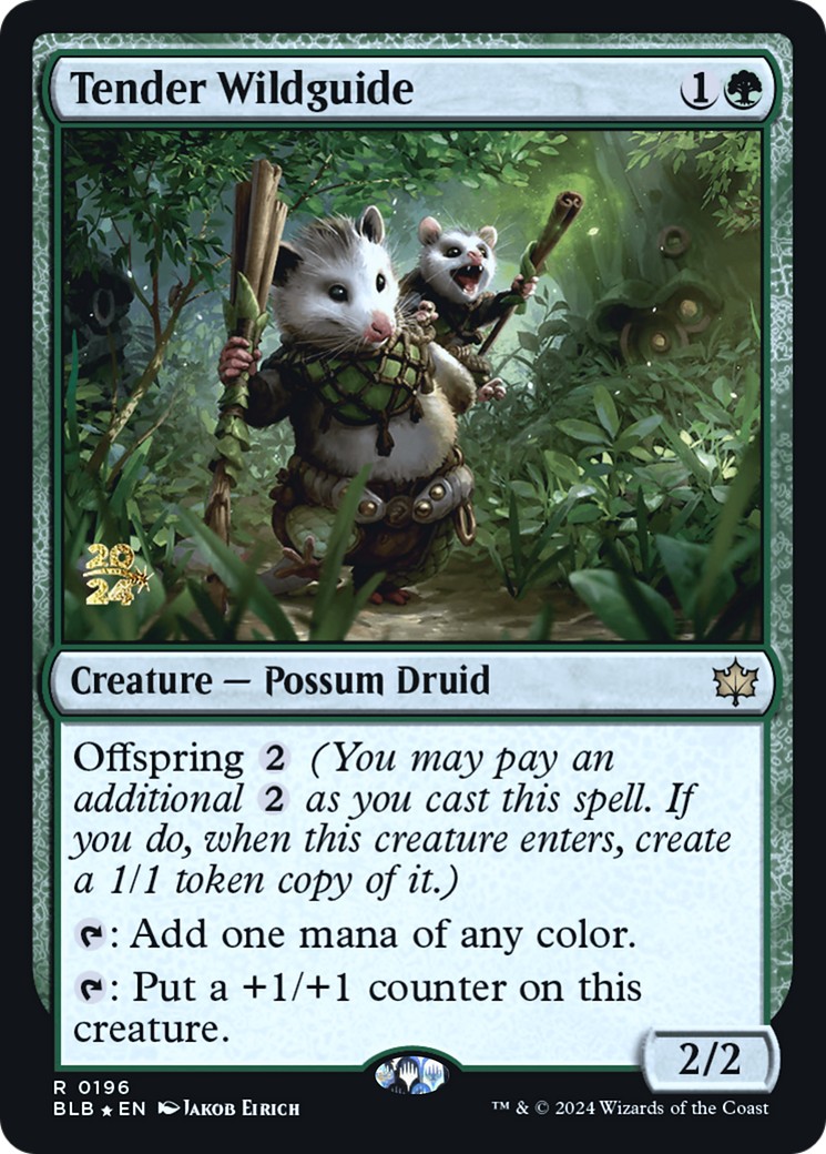 2024 Magic: The Gathering Bloomburrow Promos 2024 Magic: The Gathering Bloomburrow Promos #196s trading card