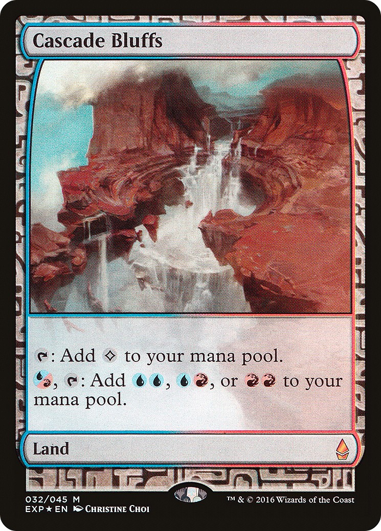 2016 Magic: The Gathering Zendikar Expeditions Cascade Bluffs #32 trading card