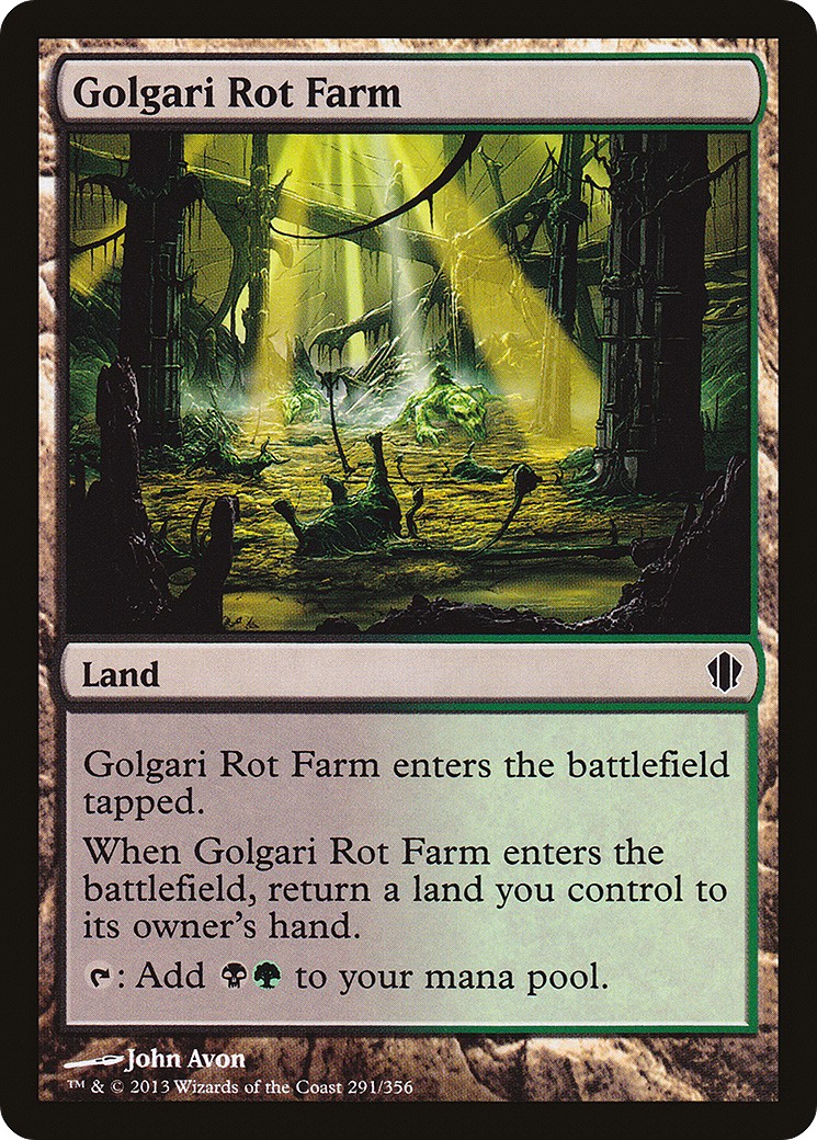 2013 Magic: The Gathering Commander 2013 Golgari Rot Farm #291 trading card