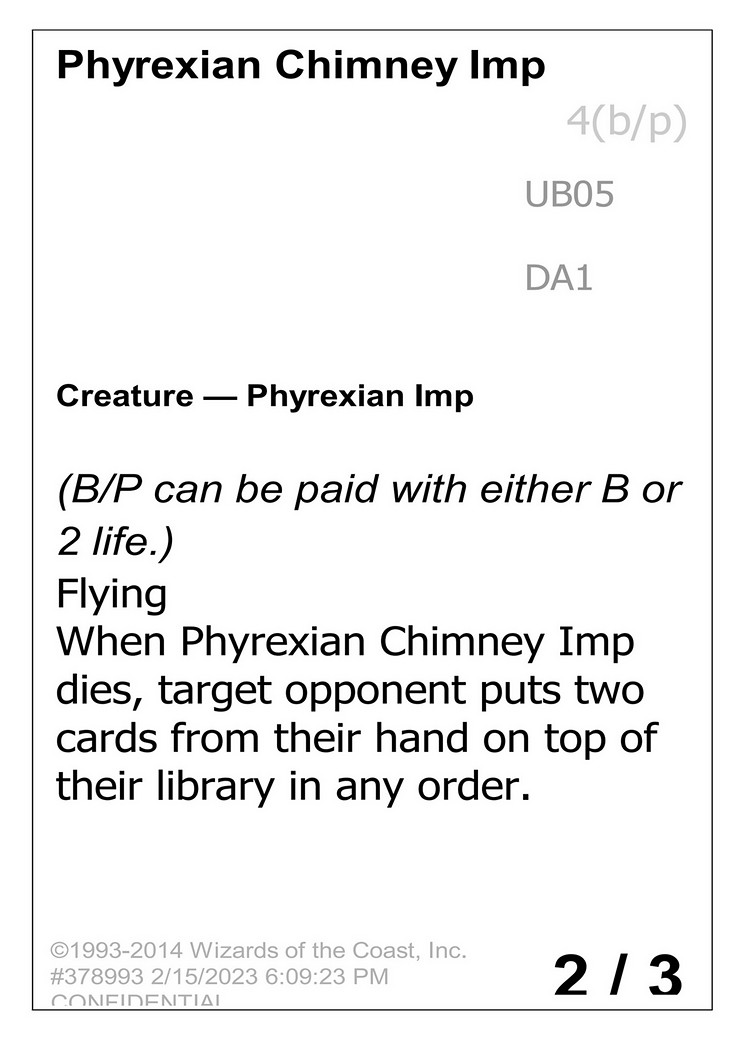 Phyrexian Chimney Imp - Image 1