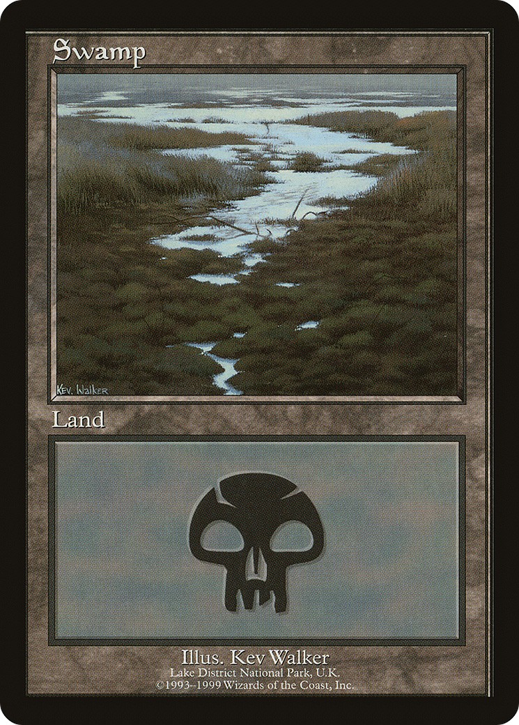 2000 Magic: The Gathering European Land Program Swamp #10 trading card
