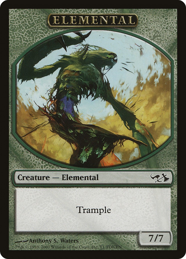 2007 Magic: The Gathering Duel Decks: Elves vs. Goblins Tokens Elemental #T1 trading card