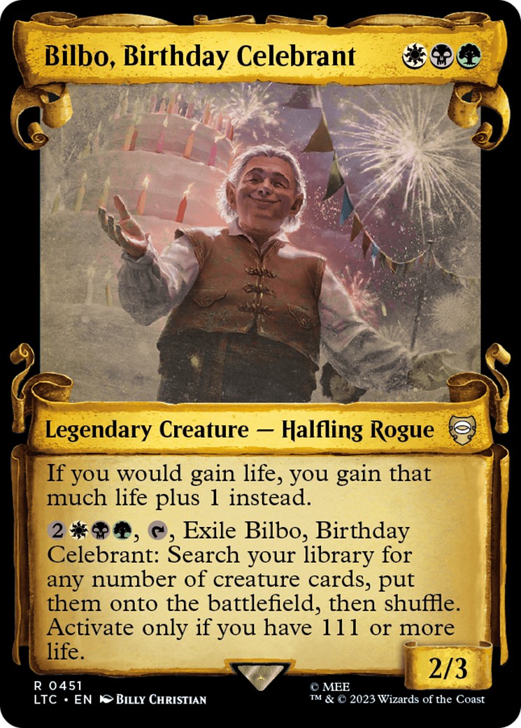 Bilbo, Birthday Celebrant - Image 1