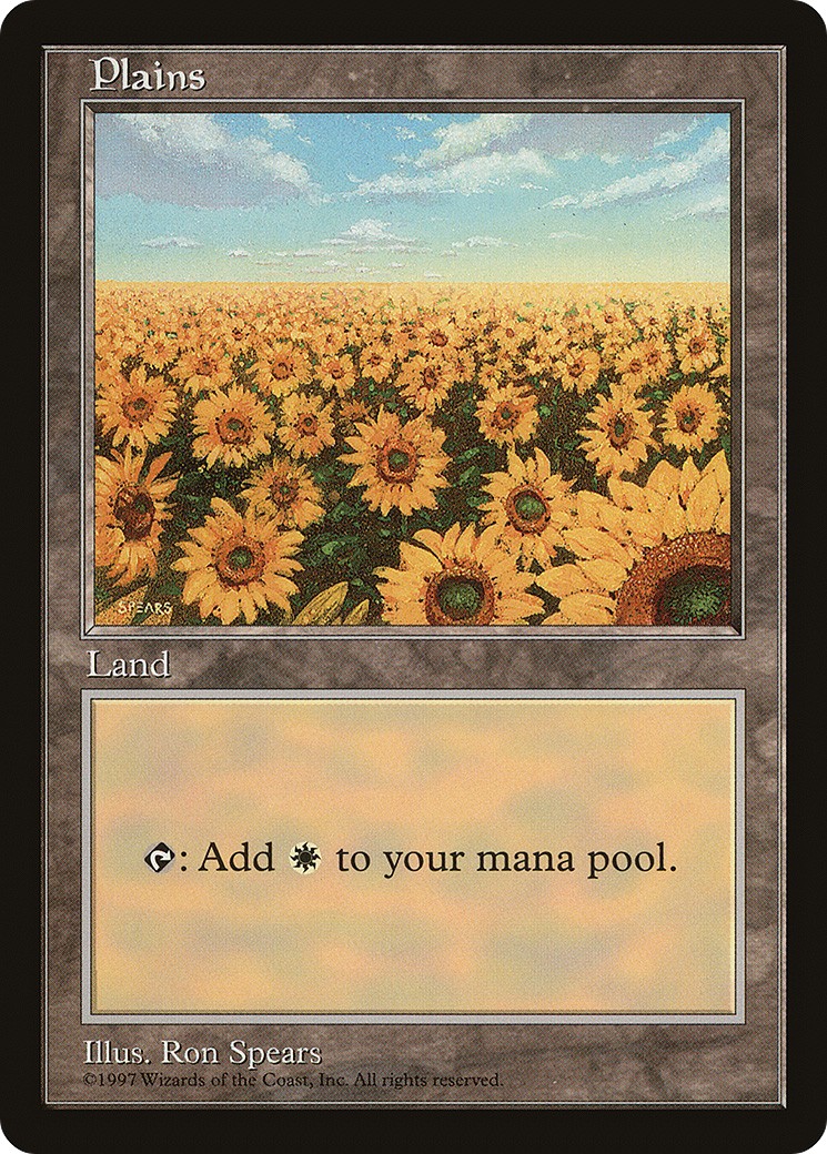 1998 Magic: The Gathering Asia Pacific Land Program Plains #4 trading card