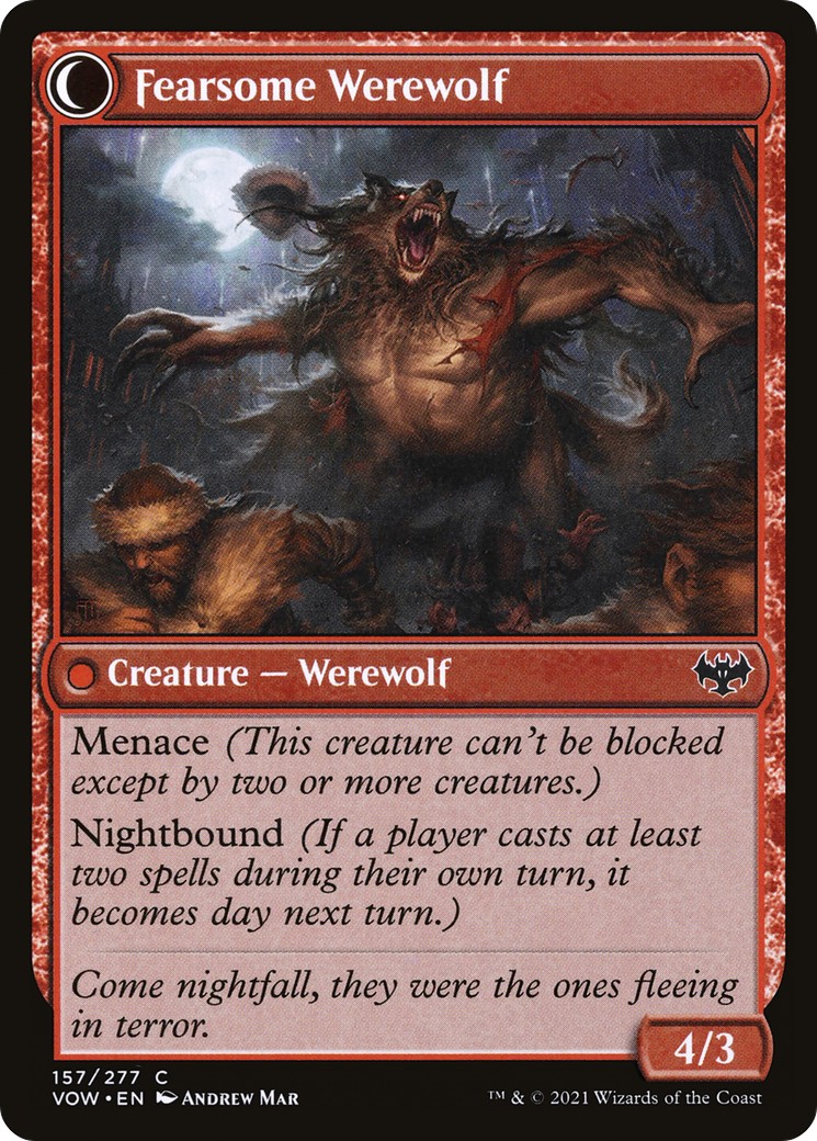 Fearful Villager // Fearsome Werewolf thumbnail 2