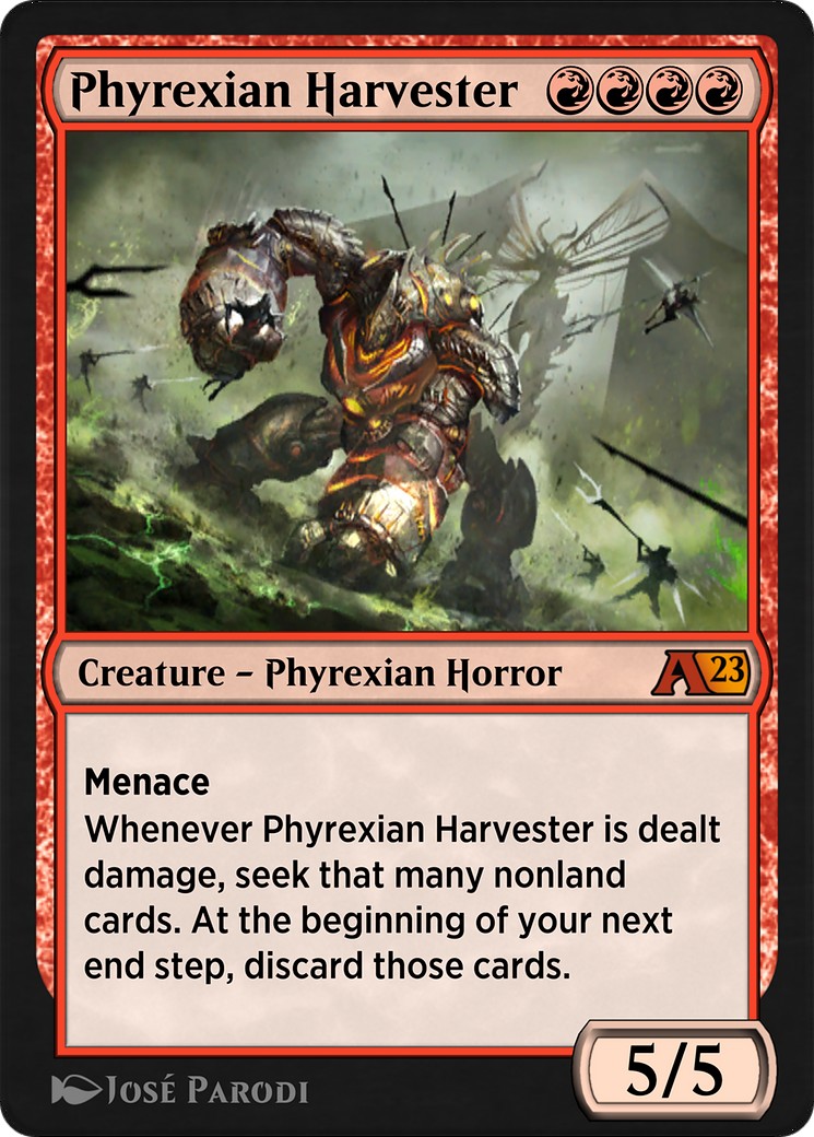 2023 Magic: The Gathering Alchemy: Phyrexia Phyrexian Harvester #13 trading card