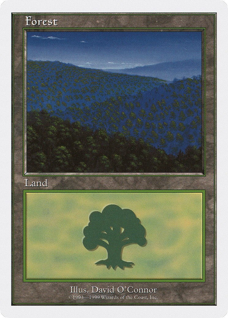 1999 Magic: The Gathering Battle Royale Box Set Forest #102 trading card