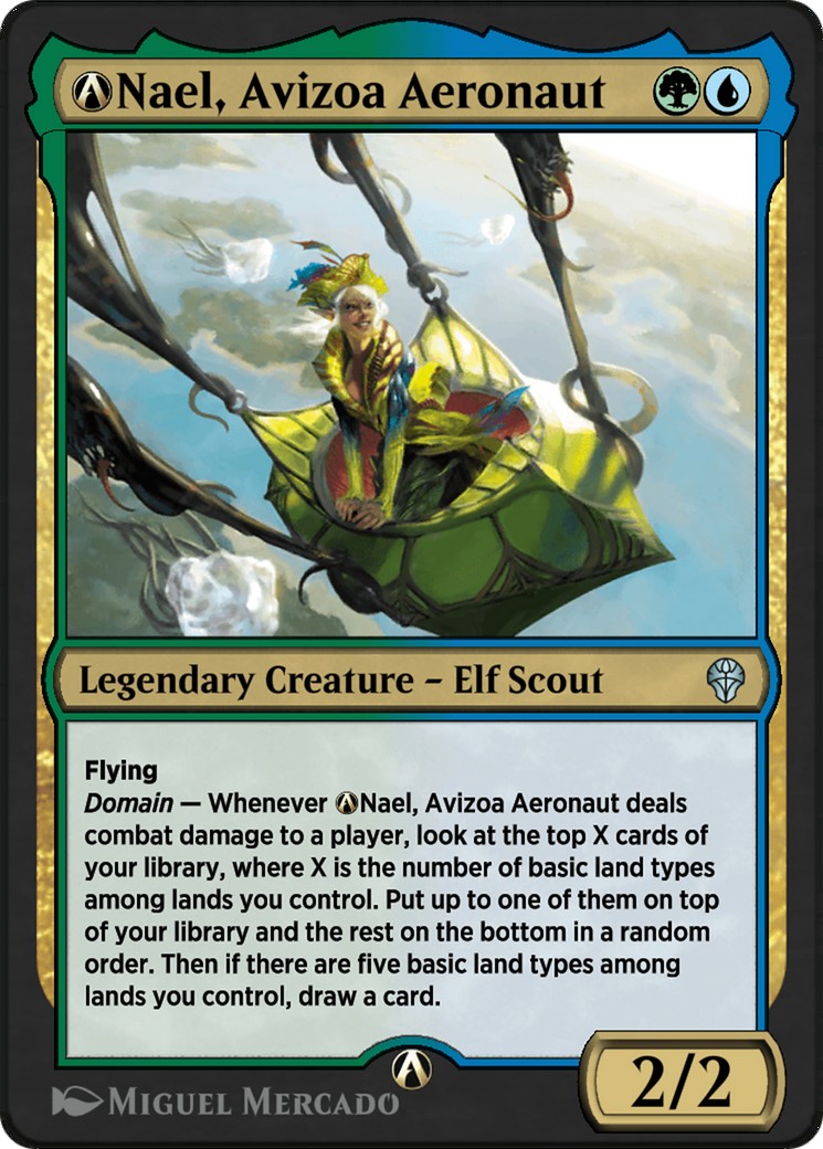 2024 Magic: The Gathering Dominaria United A-Nael, Avizoa Aeronaut #A-207 trading card