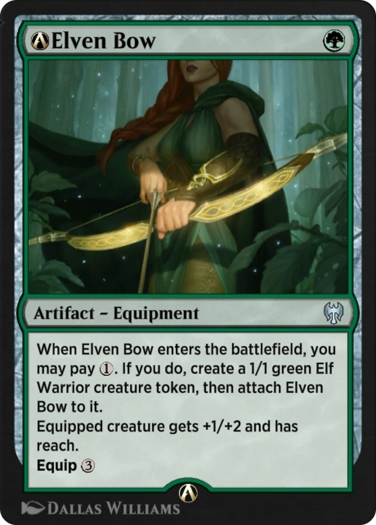 2022 Magic: The Gathering Kaldheim A-Elven Bow #A-166 trading card