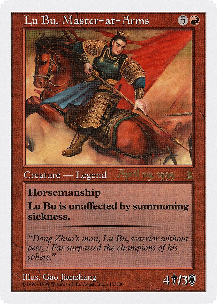 1999 Magic: The Gathering Portal Three Kingdoms Promos 1999 Magic: The Gathering Portal Three Kingdoms Promos #115a trading c