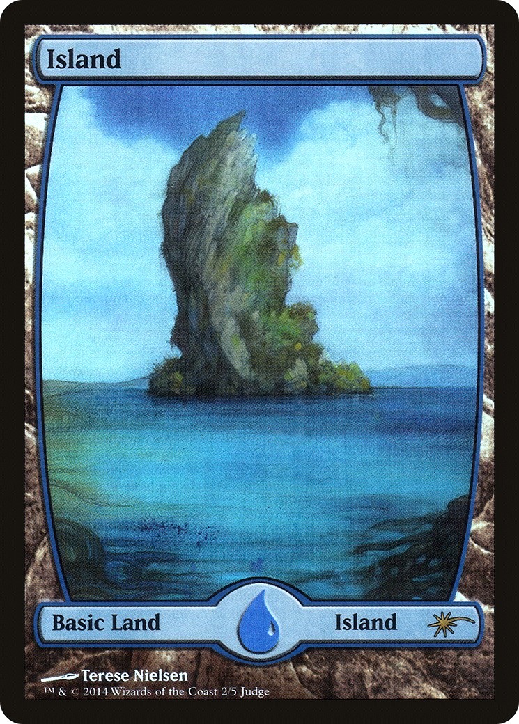 2014 Magic: The Gathering Judge Gift Cards Island #2★ trading card
