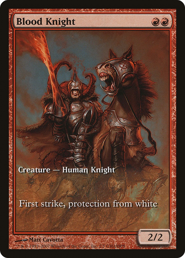 2007 Magic: The Gathering Champs and States Blood Knight #7 trading card