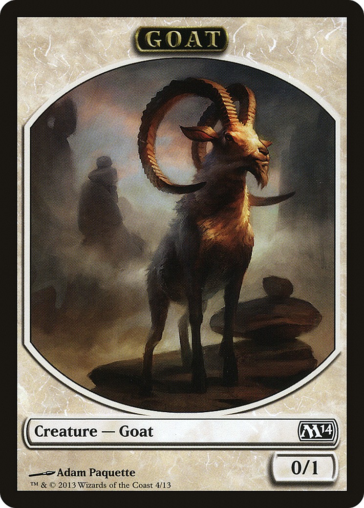 2013 Magic: The Gathering Magic 2014 Tokens Goat #4 trading card