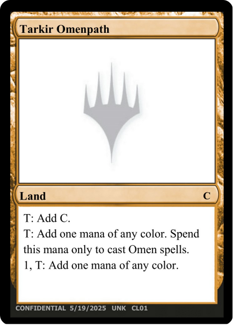 2025 Magic: The Gathering Unknown Event Tarkir Omenpath #CL01 trading card