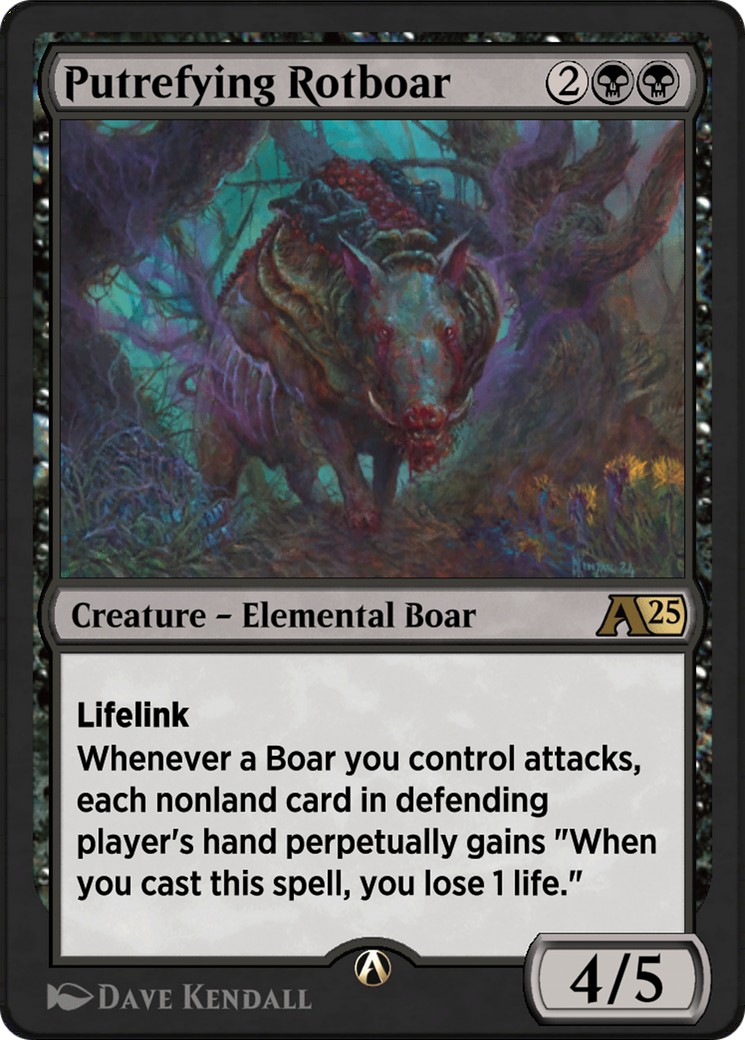 2024 Magic: The Gathering Alchemy: Bloomburrow Putrefying Rotboar #10 trading card