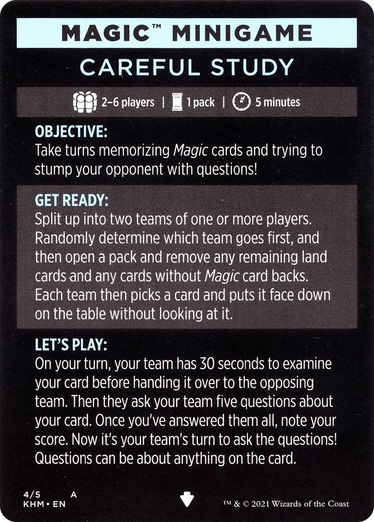 2021 Magic: The Gathering Kaldheim Minigames 2021 Magic: The Gathering Kaldheim Minigames #4 trading card