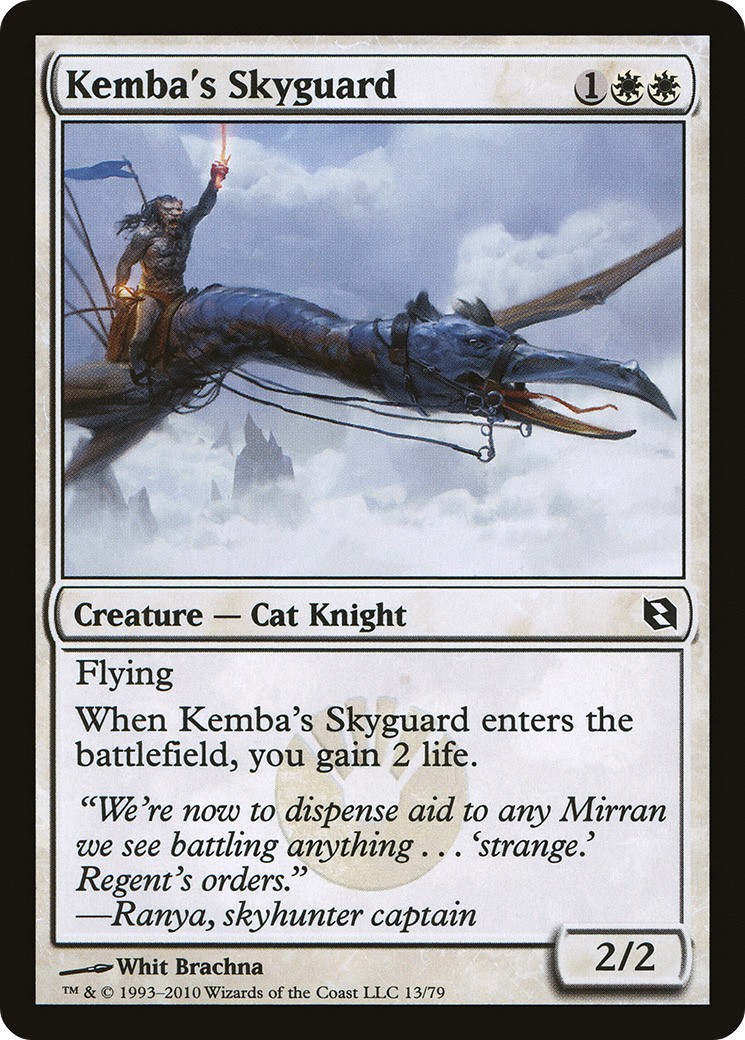 2010 Magic: The Gathering Duel Decks: Elspeth vs. Tezzeret Kemba's Skyguard #13 trading card