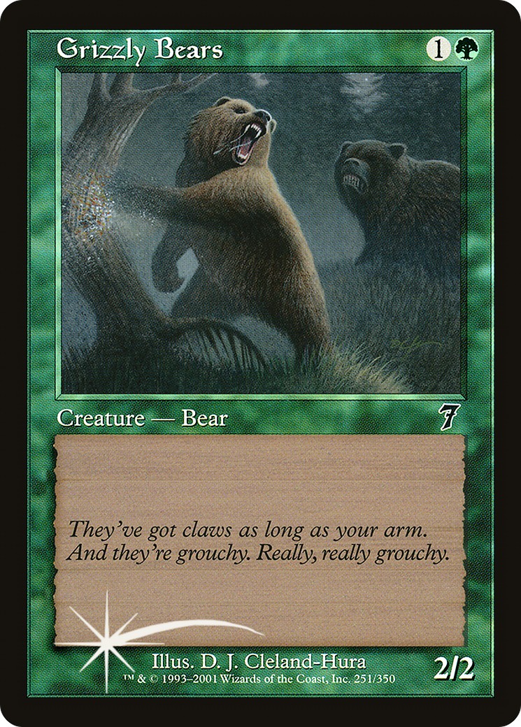 Grizzly Bears (Common · Foil) · 2001 · Seventh Edition