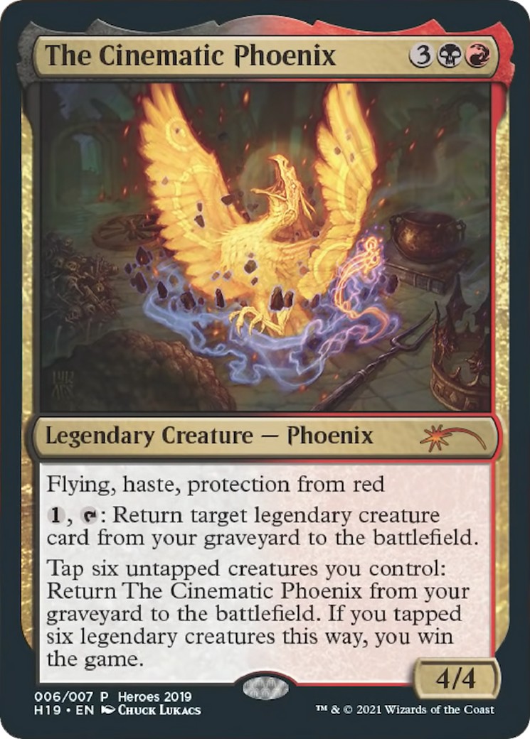 2020 Magic: The Gathering Heroes of the Realm The Cinematic Phoenix #6 trading card