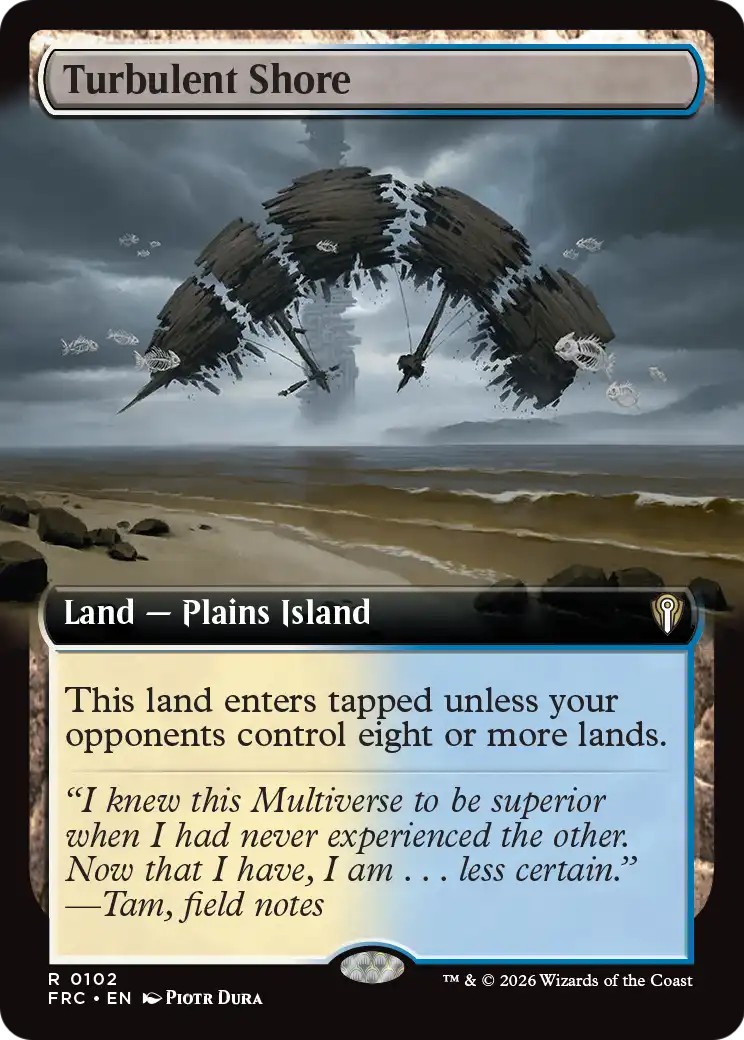 2026 Magic: The Gathering Reality Fracture Turbulent Shore #102 trading card
