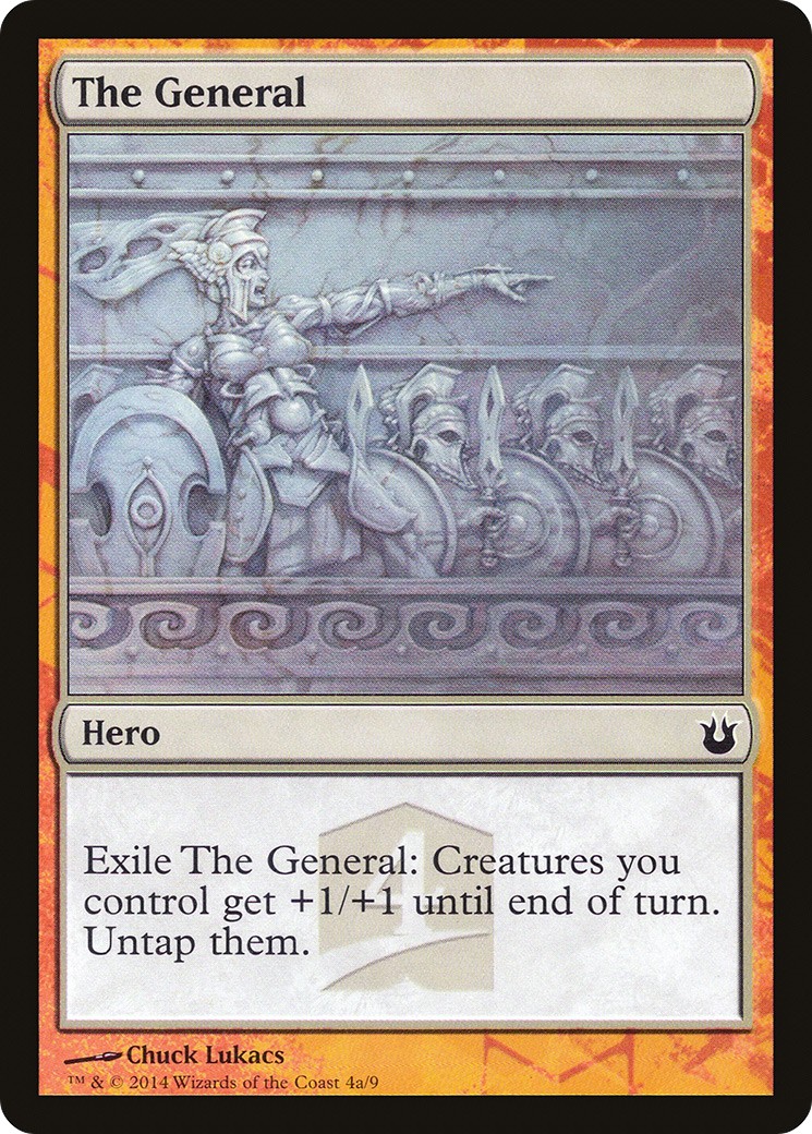 2014 Magic: The Gathering Born of the Gods Hero's Path The General #4a trading card