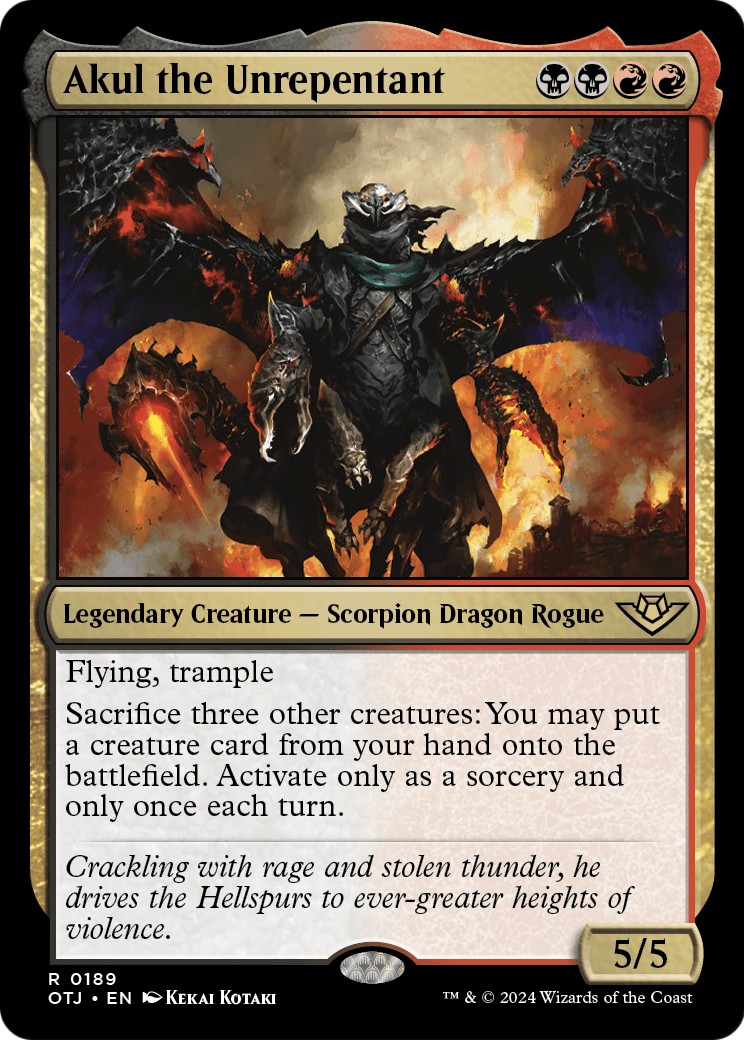 2024 Magic: The Gathering Outlaws of Thunder Junction 2024 Magic: The Gathering Outlaws of Thunder Junction #189 trading card