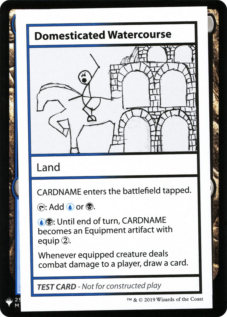 2019 Magic: The Gathering Mystery Booster Playtest Cards 2019 Domesticated Watercourse #114 trading card