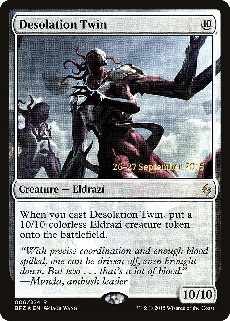 2015 Magic: The Gathering Battle for Zendikar Promos 2015 Magic: The Gathering Battle for Zendikar Promos #6s trading card
