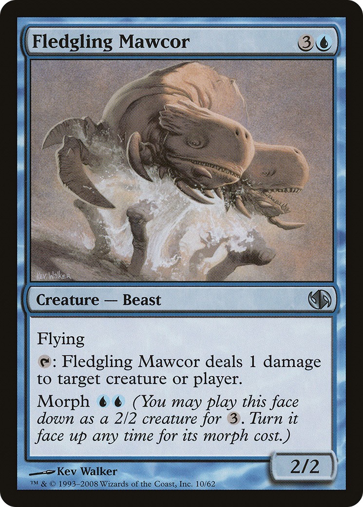 2008 Magic: The Gathering Duel Decks: Jace vs. Chandra Fledgling Mawcor #10 trading card