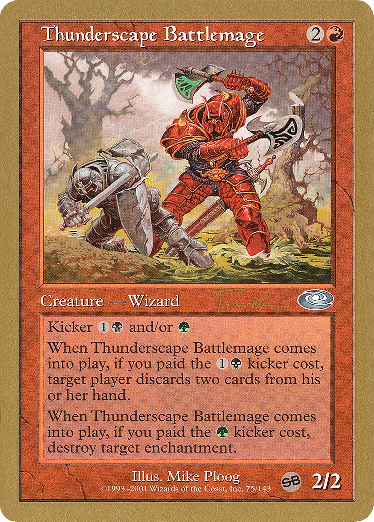 2001 Magic: The Gathering World Championship Decks 2001 Magic: The Gathering World Championship Decks #jt75sb trading card