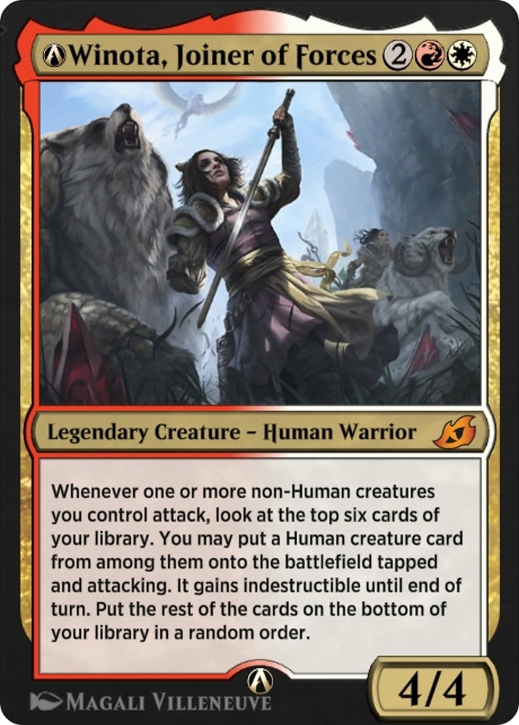 2022 Magic: The Gathering Ikoria: Lair of Behemoths A-Winota, Joiner of Forces #A-216 trading card