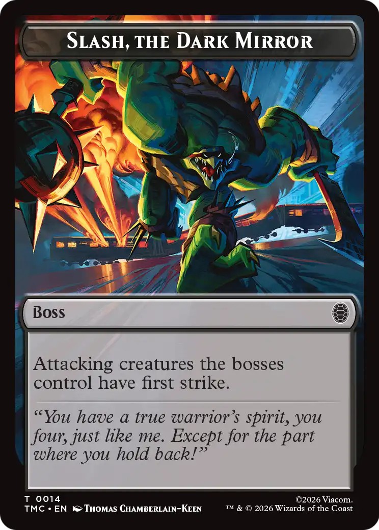 2026 Magic: The Gathering Teenage Mutant Ninja Turtles Eternal Tokens Slash, the Dark Mirror #14 trading card