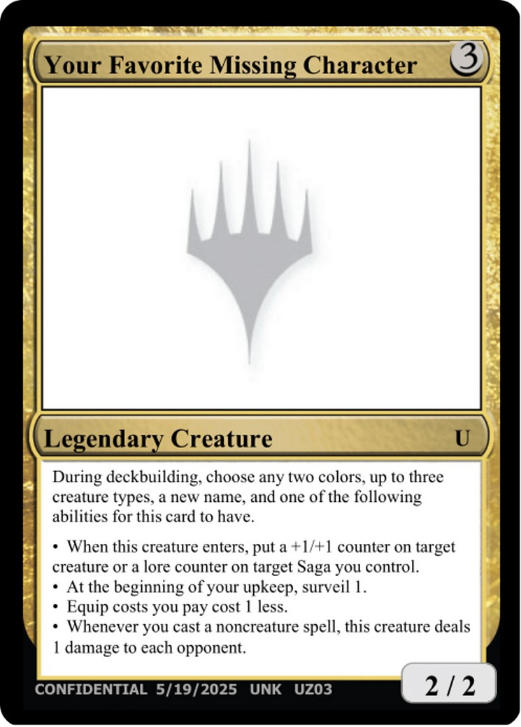 Your Favorite Missing Character - Image 1